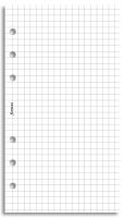 Filofax papír čtverečkovaný bílý A6