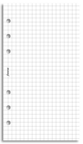 Filofax náplň do diáře formát A6 papír čtverečkovaný bílý