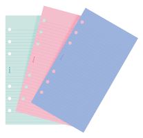 Filofax papír linkovaný barevný A6