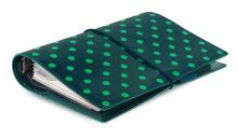 Diář Filofax Domino Patent tmavě zelený lesklý