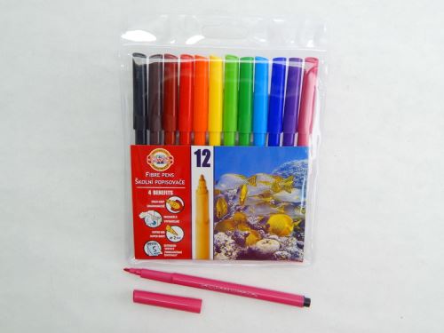Koh-I-Noor barevné fixy 12ks