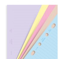 Filofax papíry linkované barevné A5
