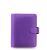 Filofax Saffiano A7 Pocket Metallic fialový diář kapesní