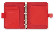 Diář Filofax Saffiano A7 Pocket červený 