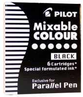 Pilot IC-P3-S6 6ks náplní do plnícího pera Pilot Parallel 1086, 1087 černá
