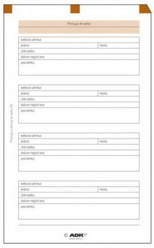 Náplň do diáře ADK formát A5