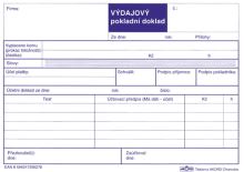 Tiskopis Výdajový pokladní doklad A6 samopropisovací