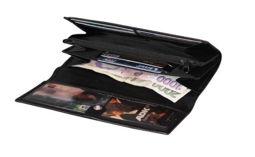 ADK kožená peněženka Maura černá