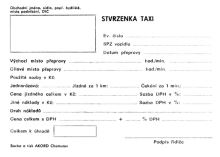 Tiskopis Stvrzenka TAXI A6