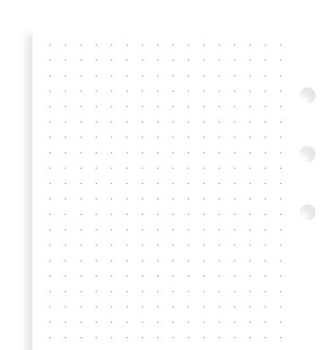 Filofax papír tečkovaný bílý A6 