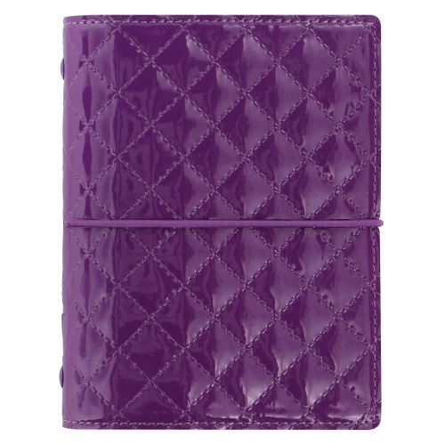 Filofax Domino Luxe A7 Pocket fialové diář kapesní lesklý