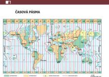 Náplň do diáře ADK A6 mapa světa a časových pásem formulář