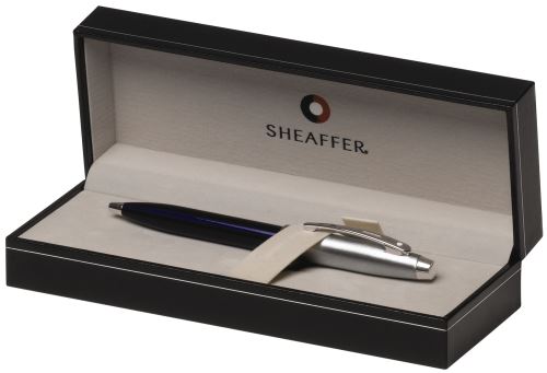 Sheaffer 9308-2 Brushed Chrome Blue CT Gift Collection 100 blue kuličkové pero modré