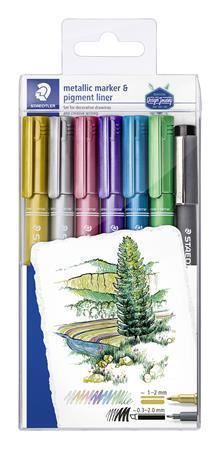 Staedtler dekorační popisovače 6+1