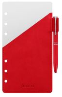 Filofax přídavné poutko na pero A6 + červené kuličkové pero