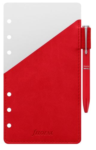 Filofax přídavné poutko na pero + červené pero 