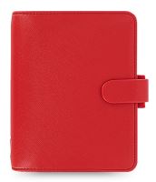 Filofax Saffiano A7 Pocket červený diář kapesní