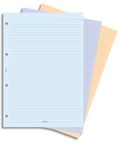 Filofax papír linkovaný barevný A4