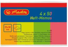 Herlitz samolepící bloček 50x20mm neon mix 4ks