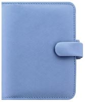 Filofax Saffiano A7 Pocket modrý diář kapesní