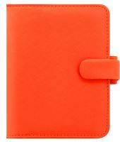 Filofax Saffiano A7 Pocket oranžový diář kapesní