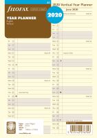 Filofax plánovací kalendář A5 2020 vertikální krémový